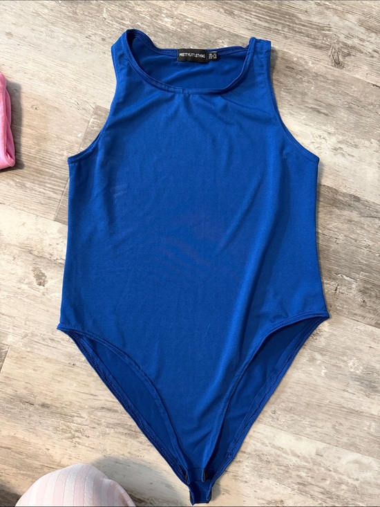 PrettyLittleThing Tops - Electric Blue Sleeveless Bodysuit
